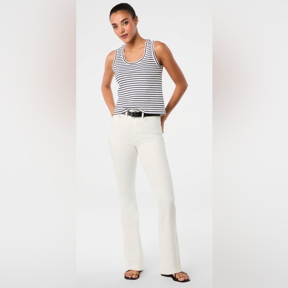 SPANX Women's White Straight Leg Jeans